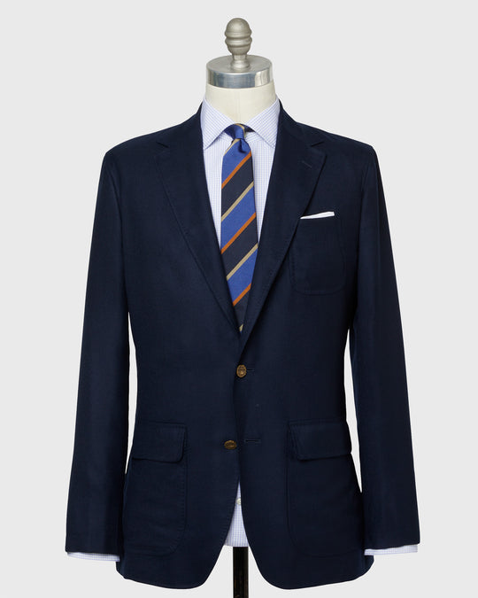 Ghost Blazer in Navy Cashmere Hopsack