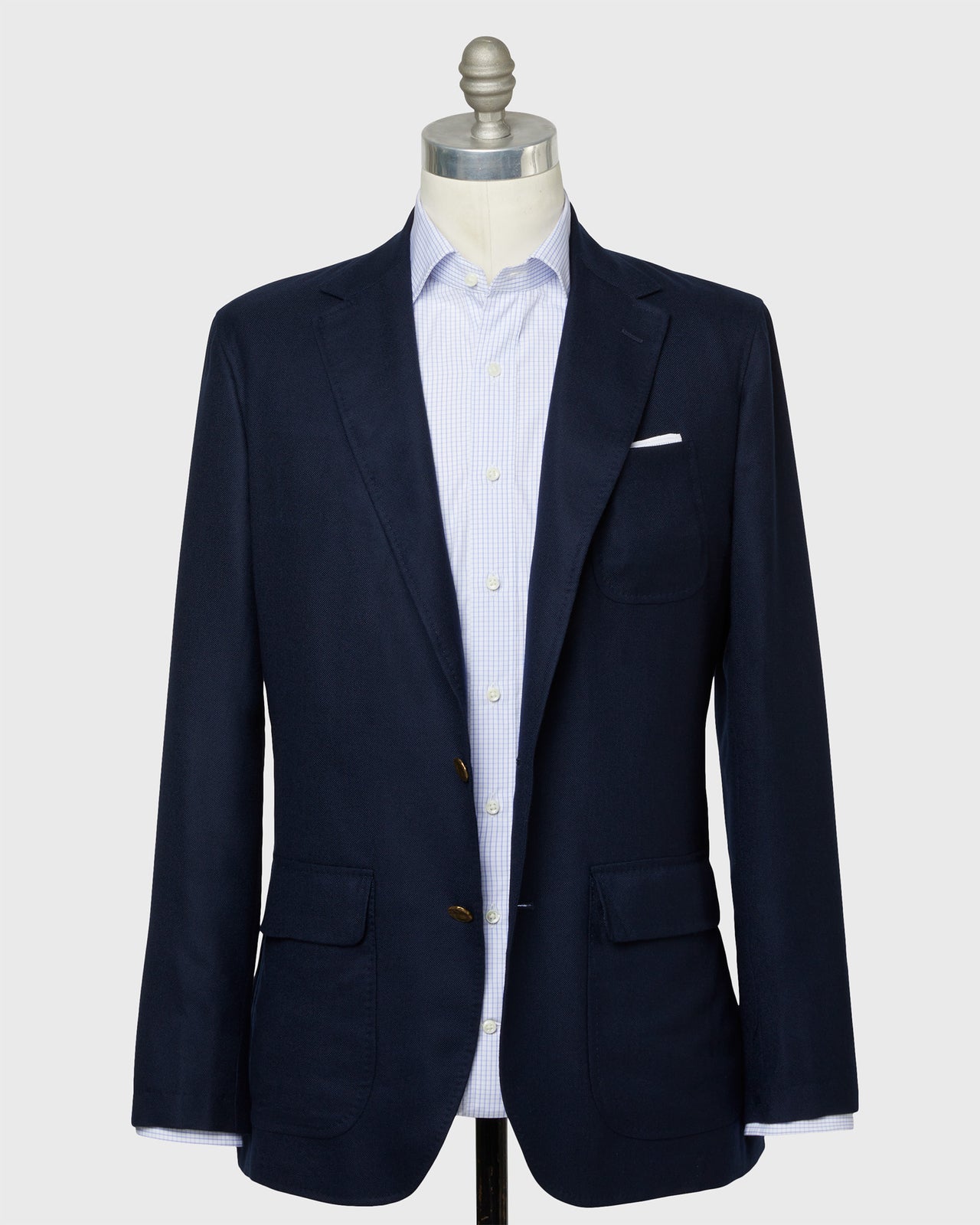 Ghost Blazer in Navy Cashmere Hopsack