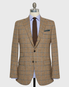 Virgil No. 3 Jacket in Oat/Mocha/Blue Glen Plaid Tweed