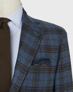 Load image into Gallery viewer, Virgil No. 4 Jacket in Blue/Brown Plaid Flannel
