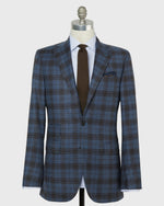 Load image into Gallery viewer, Virgil No. 4 Jacket in Blue/Brown Plaid Flannel
