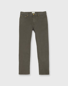 Slim Straight 5-Pocket Pant in Smoke Twill