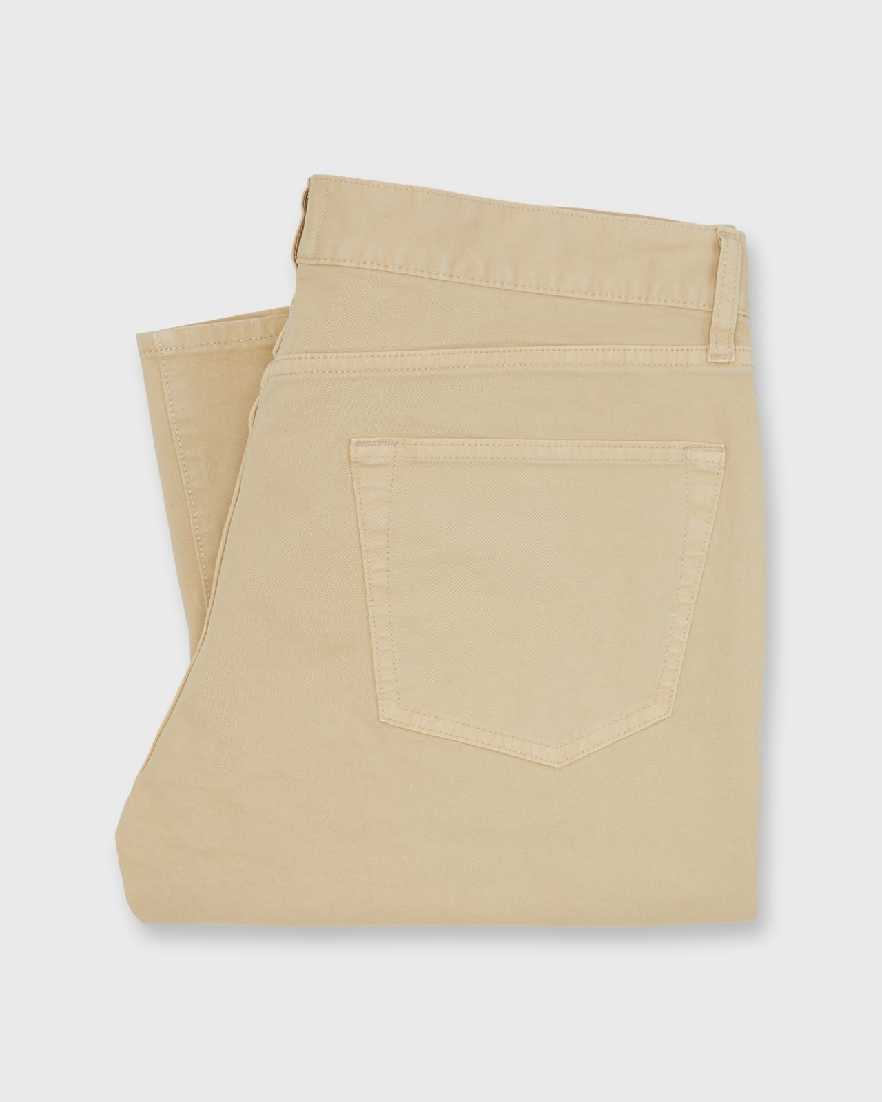 Slim Straight 5-Pocket Pant in Khaki Twill