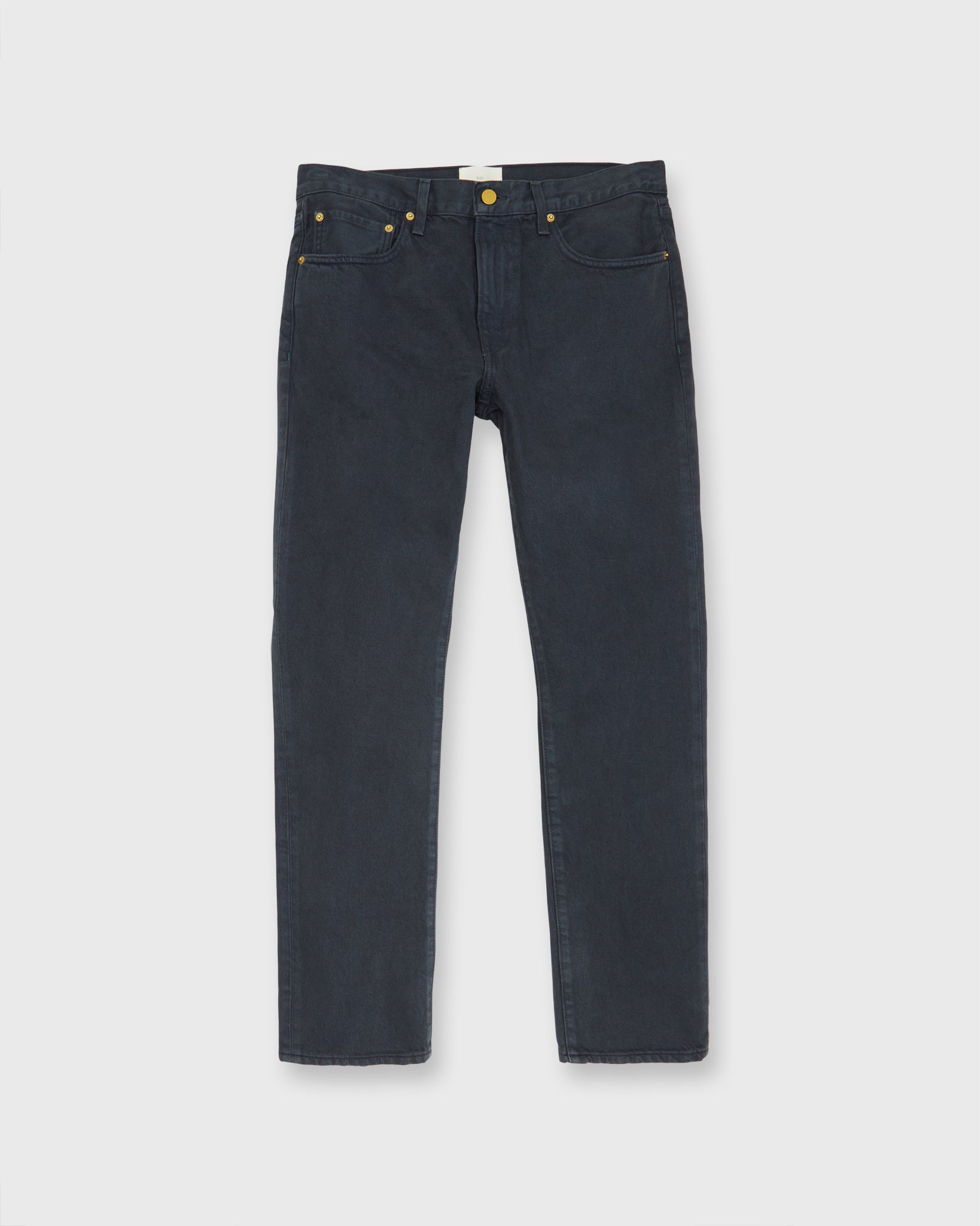 Slim Straight Jean in Coal Garment-Dyed Denim