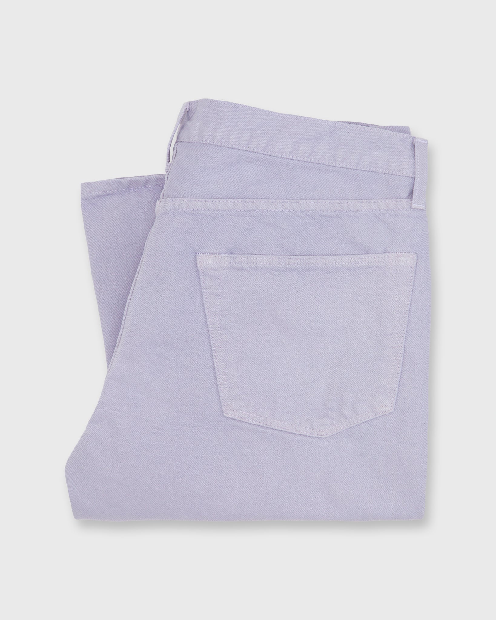 Slim Straight Jean in Lavender Garment-Dyed Denim