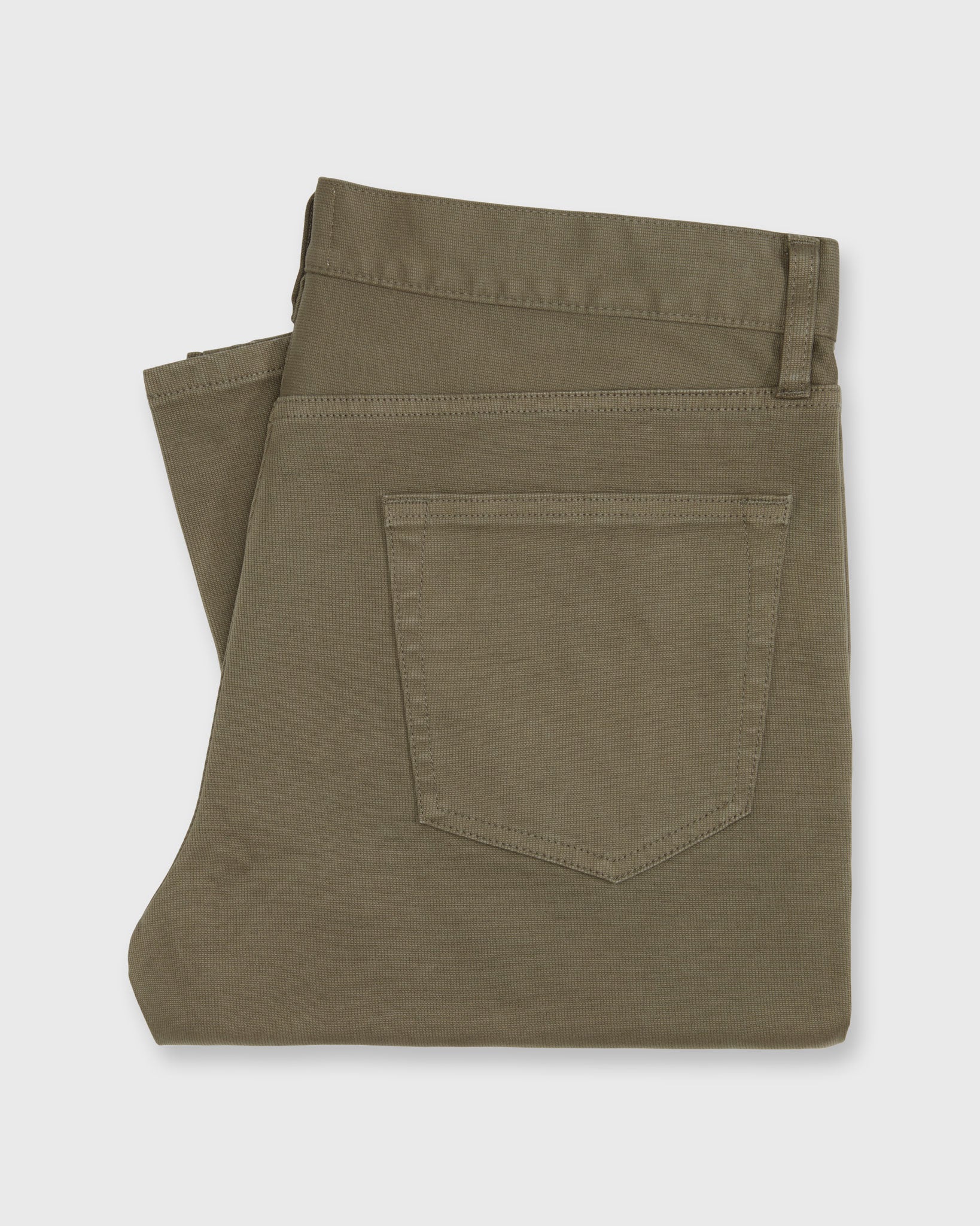 Slim Straight 5-Pocket Pant in Mushroom Bedford Cord