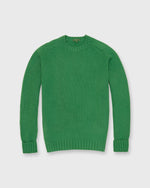 Load image into Gallery viewer, Mid-Gauge Crewneck Sweater in Leaf Cashmere
