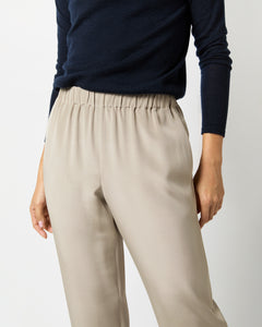 Nova Pant in Birch Washed Silk Crepe de Chine