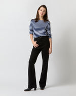 Load image into Gallery viewer, Sloane Trouser Jean in Black Stretch Denim
