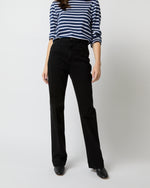 Load image into Gallery viewer, Sloane Trouser Jean in Black Stretch Denim
