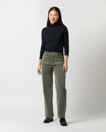 Load image into Gallery viewer, Coco Patch Pocket Jean in Blue Spruce Stretch Cord
