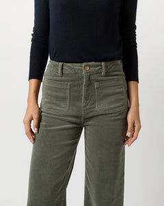 Coco Patch Pocket Jean in Blue Spruce Stretch Cord