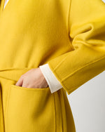 Load image into Gallery viewer, Valeria Coat in Harvest Yellow Double-Faced Wool Melton
