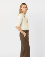 Load image into Gallery viewer, Marigold Blouse in Ivory Silk Crepe de Chine
