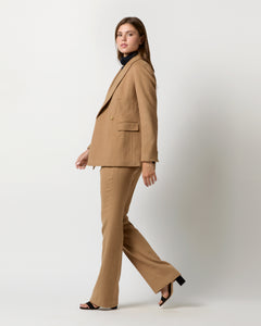 Constance Jacket in Camel Hair Flannel