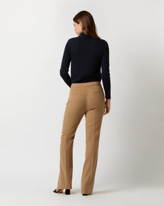 Norah Flare Pant in Camel Hair Flannel