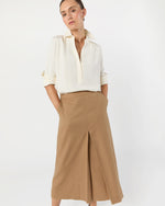 Load image into Gallery viewer, Natalia Blouse in Ivory Silk Crepe de Chine
