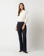 Load image into Gallery viewer, Natalia Blouse in Ivory Silk Crepe de Chine
