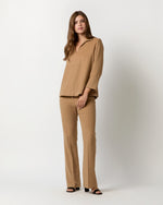 Load image into Gallery viewer, Norah Flare Pant in Camel Hair Flannel
