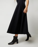 Load image into Gallery viewer, Victoire Dress in Black Brushed Interlock
