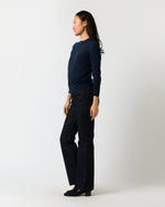 Load image into Gallery viewer, Alida Crewneck Sweater in Navy Cashmere
