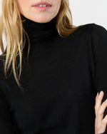 Load image into Gallery viewer, Alida Turtleneck Sweater in Black Cashmere
