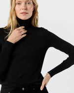 Load image into Gallery viewer, Alida Turtleneck Sweater in Black Cashmere
