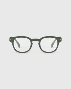#C Reading Glasses in Kaki Green