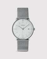 Load image into Gallery viewer, Max Bill Automatic Watch with Date Window in Silver Dial/Stainless Steel Strap
