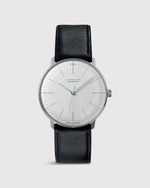 Load image into Gallery viewer, Max Bill Automatic Watch in Silver Dial/Black Strap
