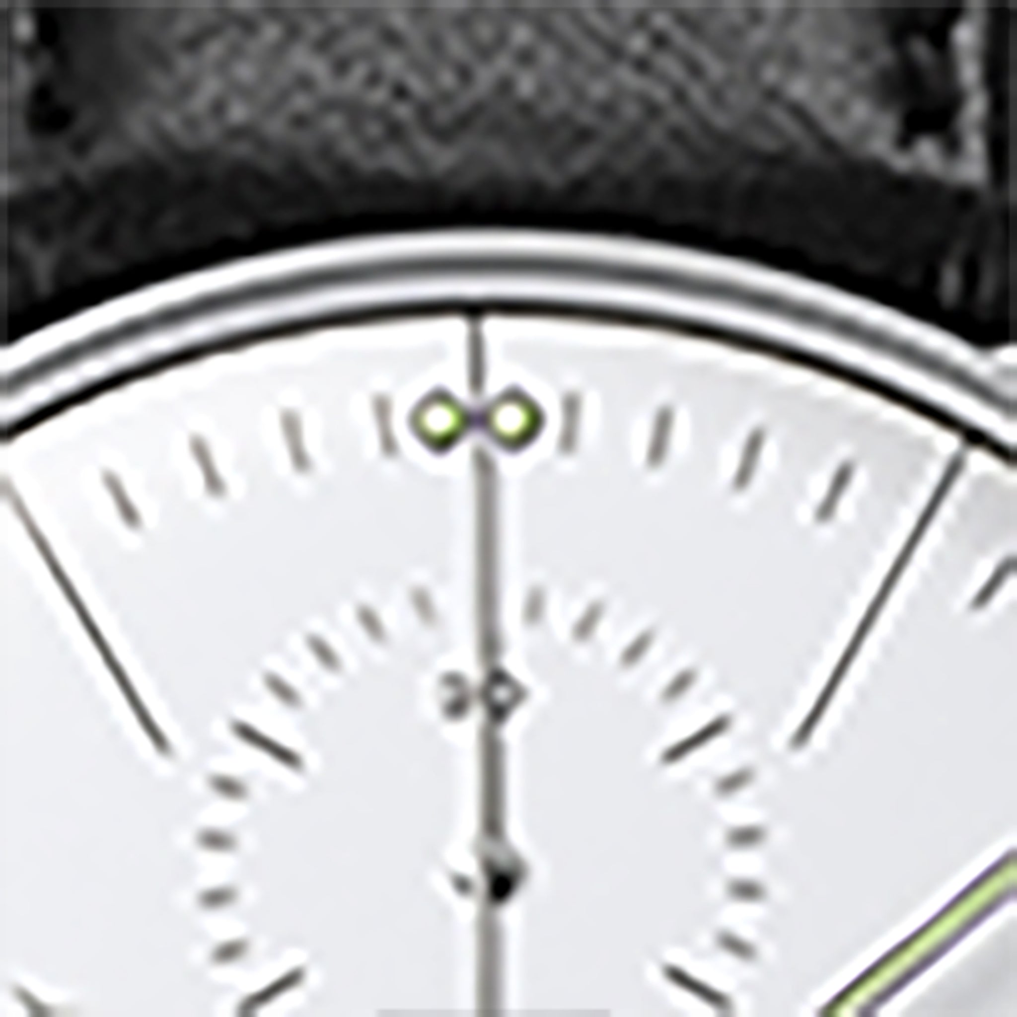 Max Bill Chronoscope Watch in Silver Dial/Black Strap