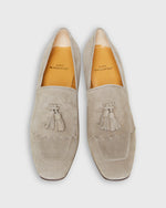 Load image into Gallery viewer, Kilt Heel in Light Taupe Suede
