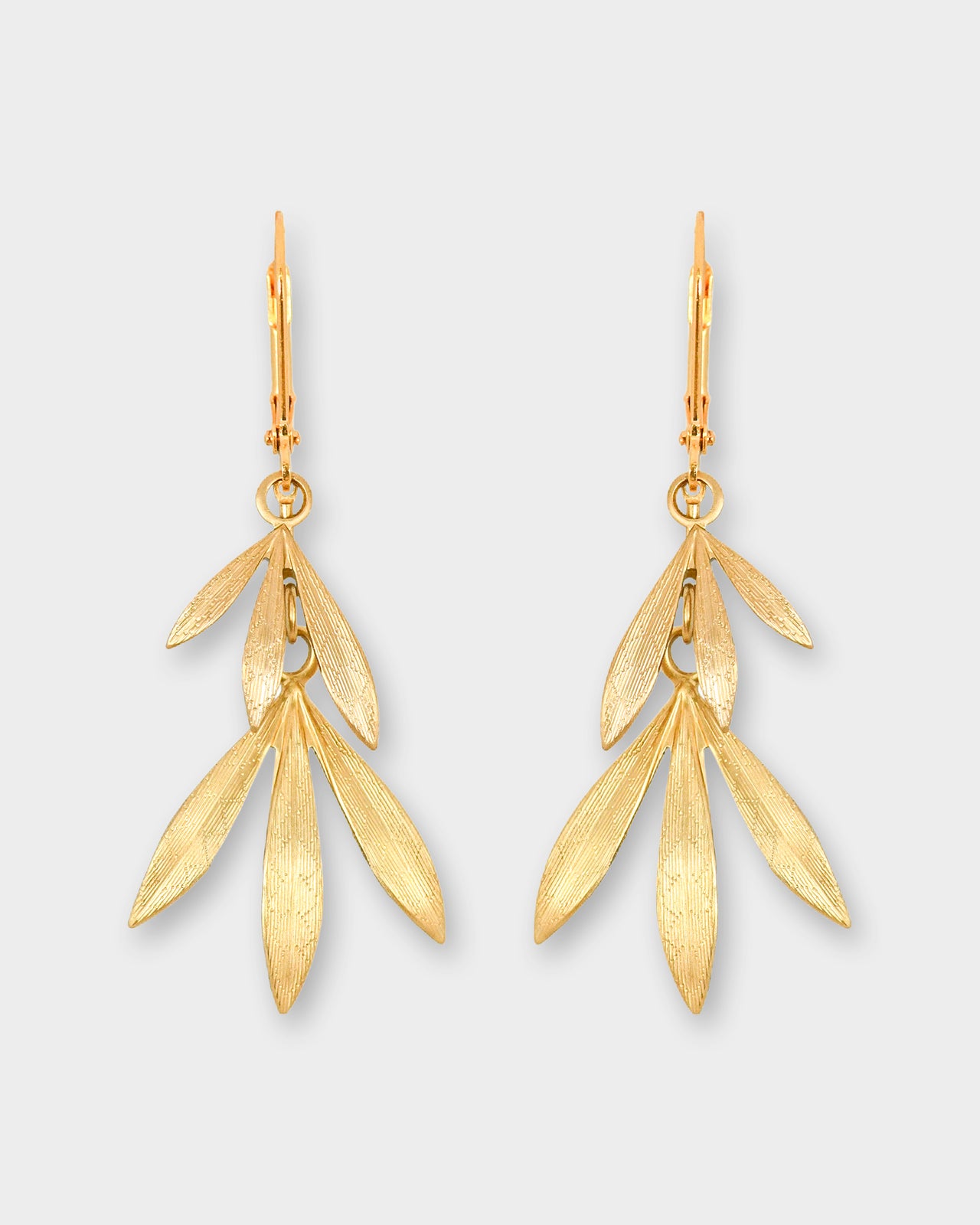 Bamboo Earrings in Gold