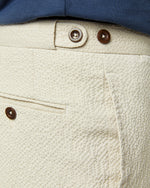 Load image into Gallery viewer, Side-Tab Sport Trouser in Sand Seersucker
