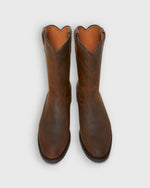 Load image into Gallery viewer, Vaquero Roper Boot in Waxy Brown Suede
