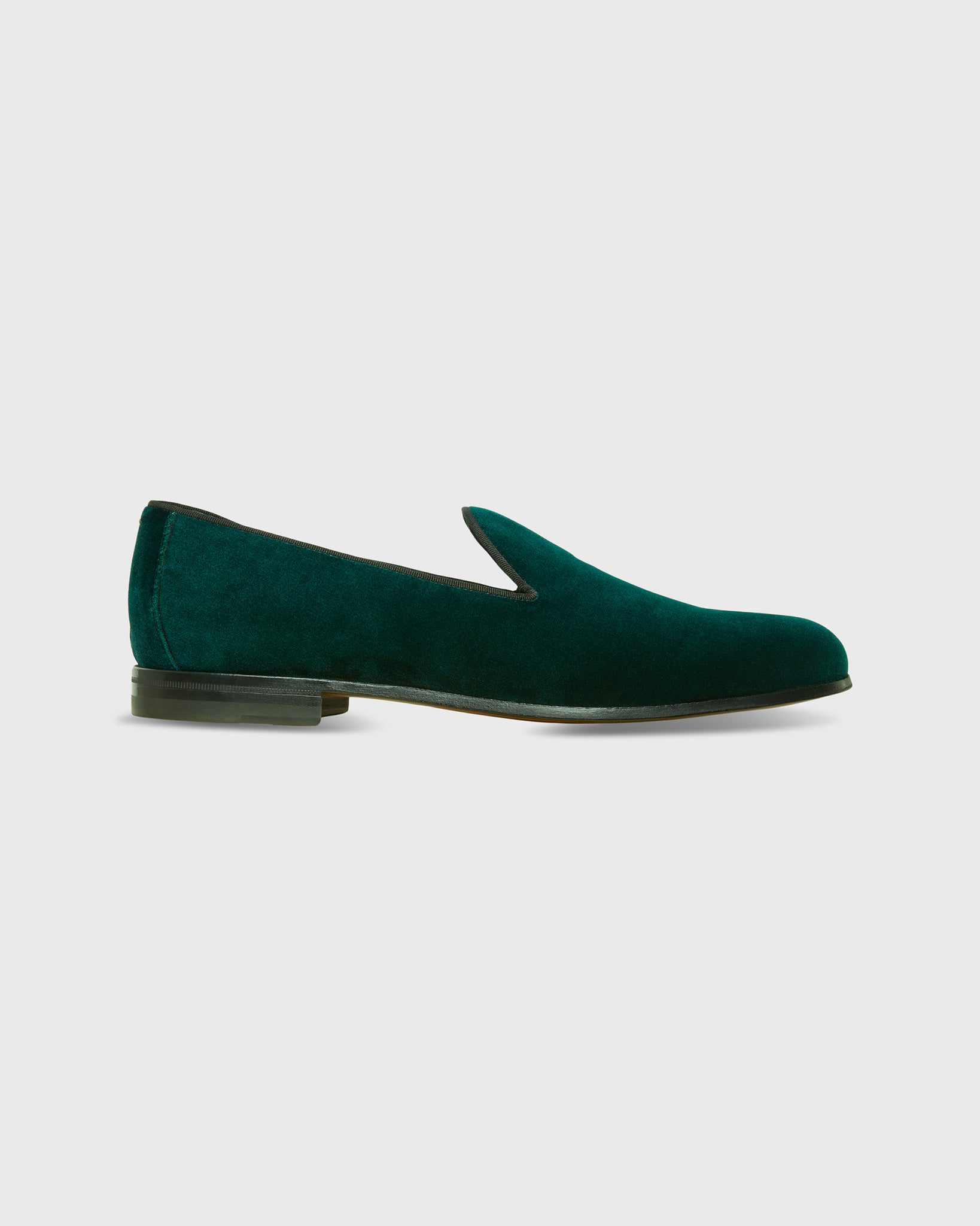 Formal Slipper in Spruce Velvet