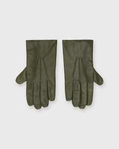 Cashmere-Lined Gloves in Olive Nappa Leather