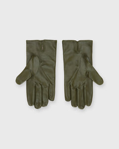 Cashmere-Lined Gloves in Olive Nappa Leather