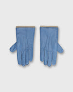 Load image into Gallery viewer, Hand-Stitched Cashmere Lined Gloves in Dusty Blue Nappa Leather
