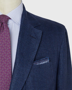 Ghost Blazer in Blue Herringbone