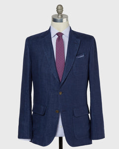 Ghost Blazer in Blue Herringbone