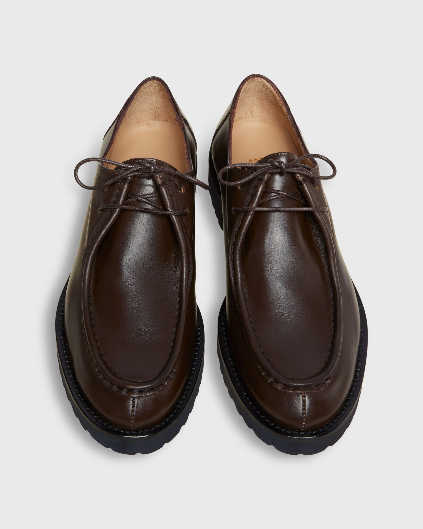 Lug Sole Oxford in Chocolate Leather