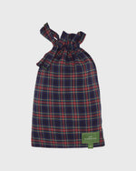 Load image into Gallery viewer, Button-Front Boxer Short in Navy/Red Stewart Tartan Poplin
