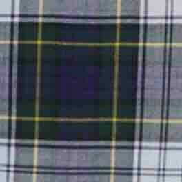 Button-Front Boxer Short in Navy/Green Gordon Tartan Poplin