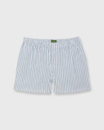 Load image into Gallery viewer, Button-Front Boxer Short in Lovat Variegated Stripe Poplin
