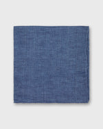 Load image into Gallery viewer, Linen Woven Pocket Square in Riviera Blue
