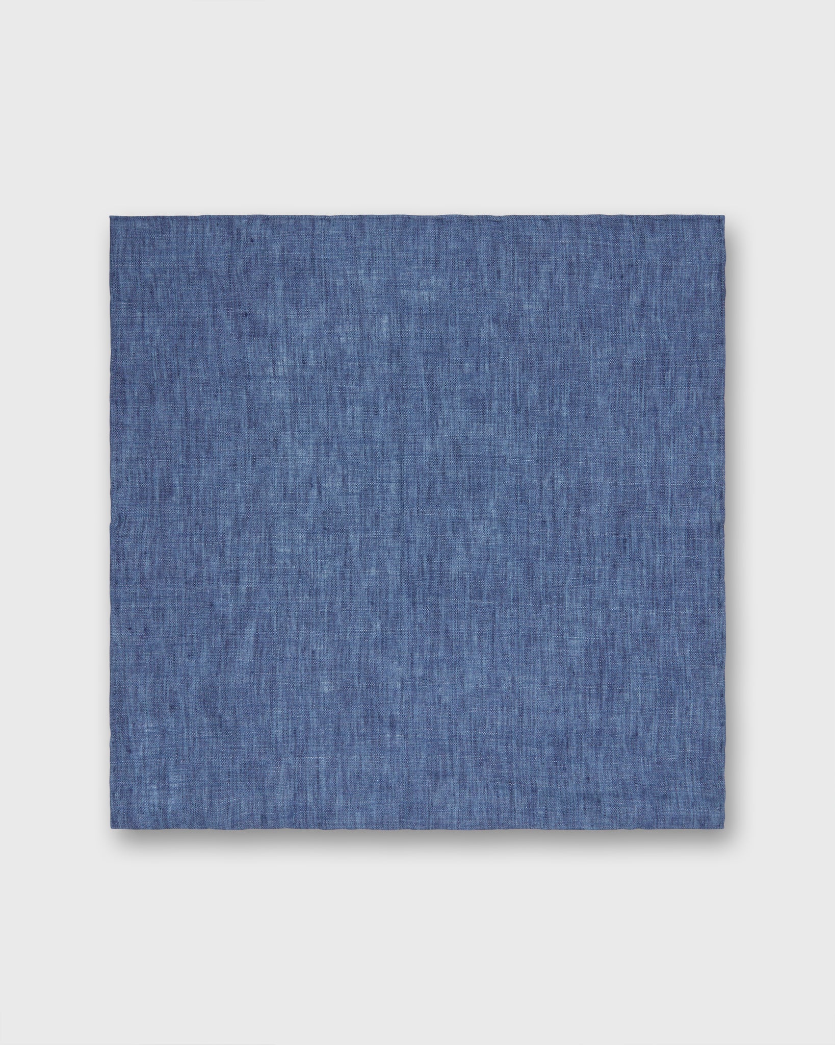 Linen Woven Pocket Square in Riviera Blue