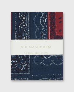 Bandana in Navy/Red Paisley