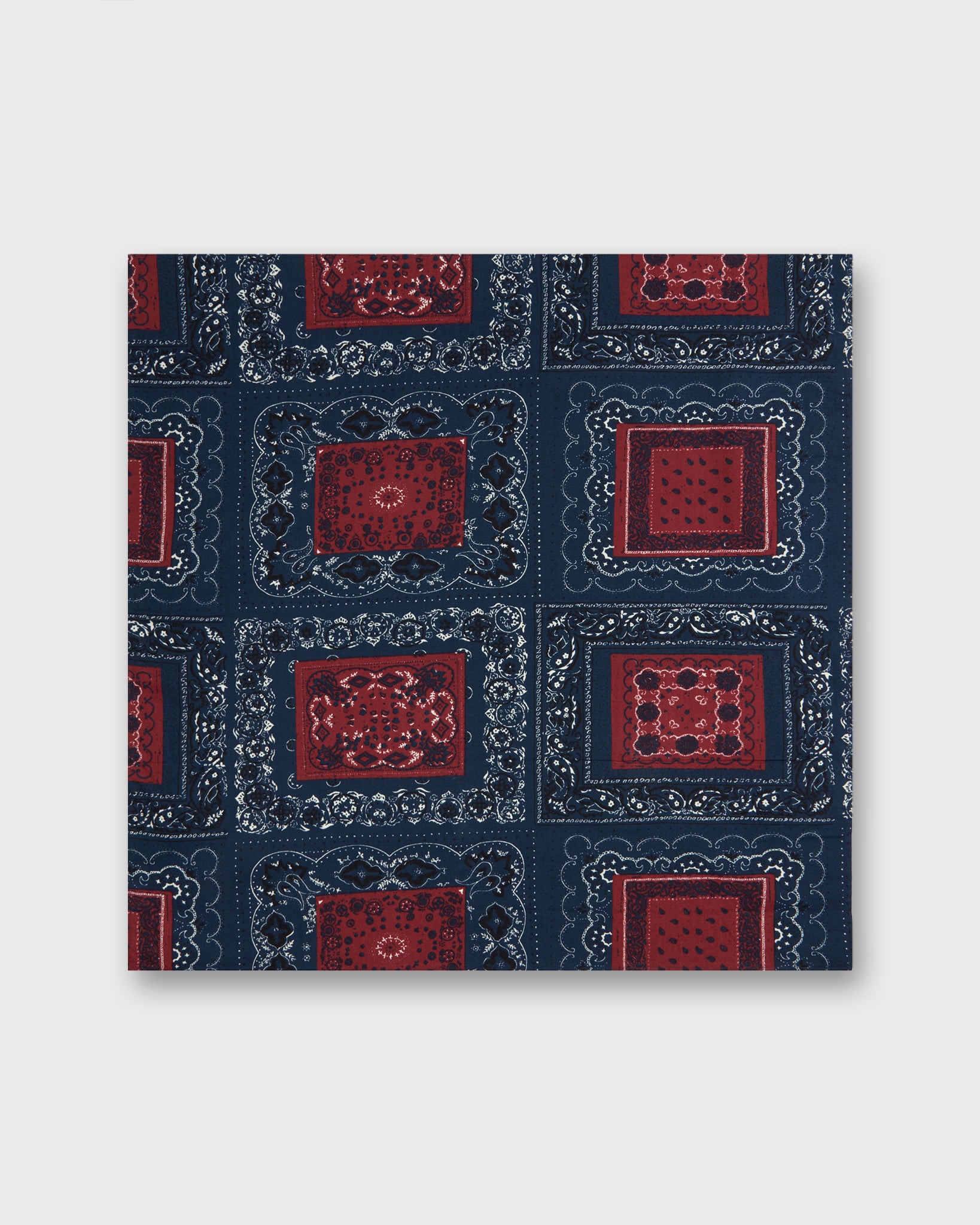 Bandana in Navy/Red Paisley