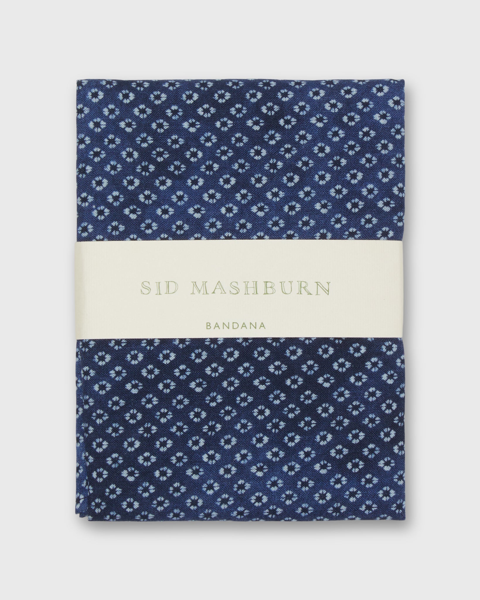 Bandana in Indigo Mini Batik Print